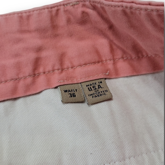 Bills Khakis Pants Size 36 36x32 Classic Chino Straight Leg Pants Casual Faded - Picture 8 of 9